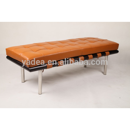 Van der rohe furniture bed end cognac leather barcelona bench 3 seater